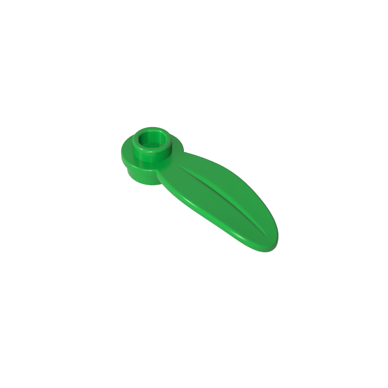 1x1 Circular Shape With Leaves On The Side, Resembling Plant Petals.