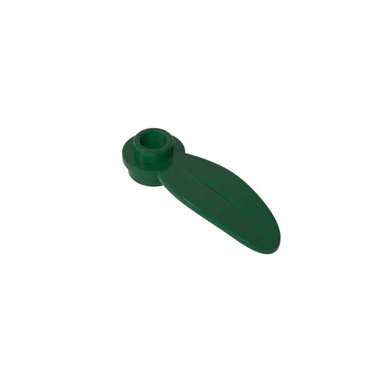 1x1 Circular Shape With Leaves On The Side, Resembling Plant Petals.