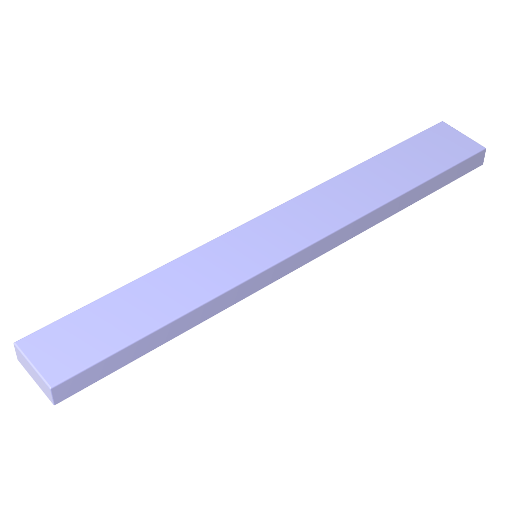 Tile 1 x 8 with Groove