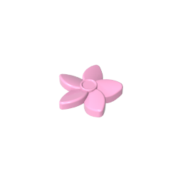 Friends Accessories Hair Decoration, Flower with Pointed Petals and Small Pin-MyGobricks