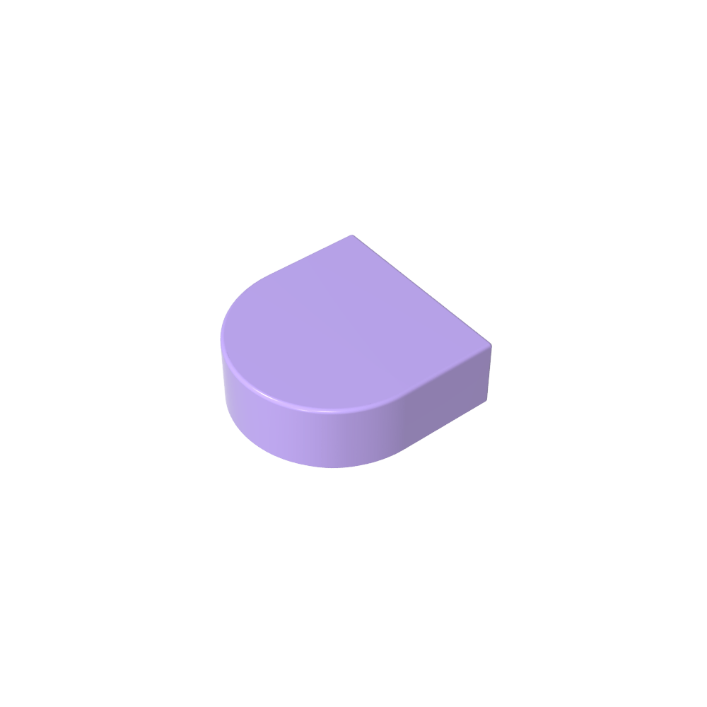 Tile 1 x 1 Half Circle