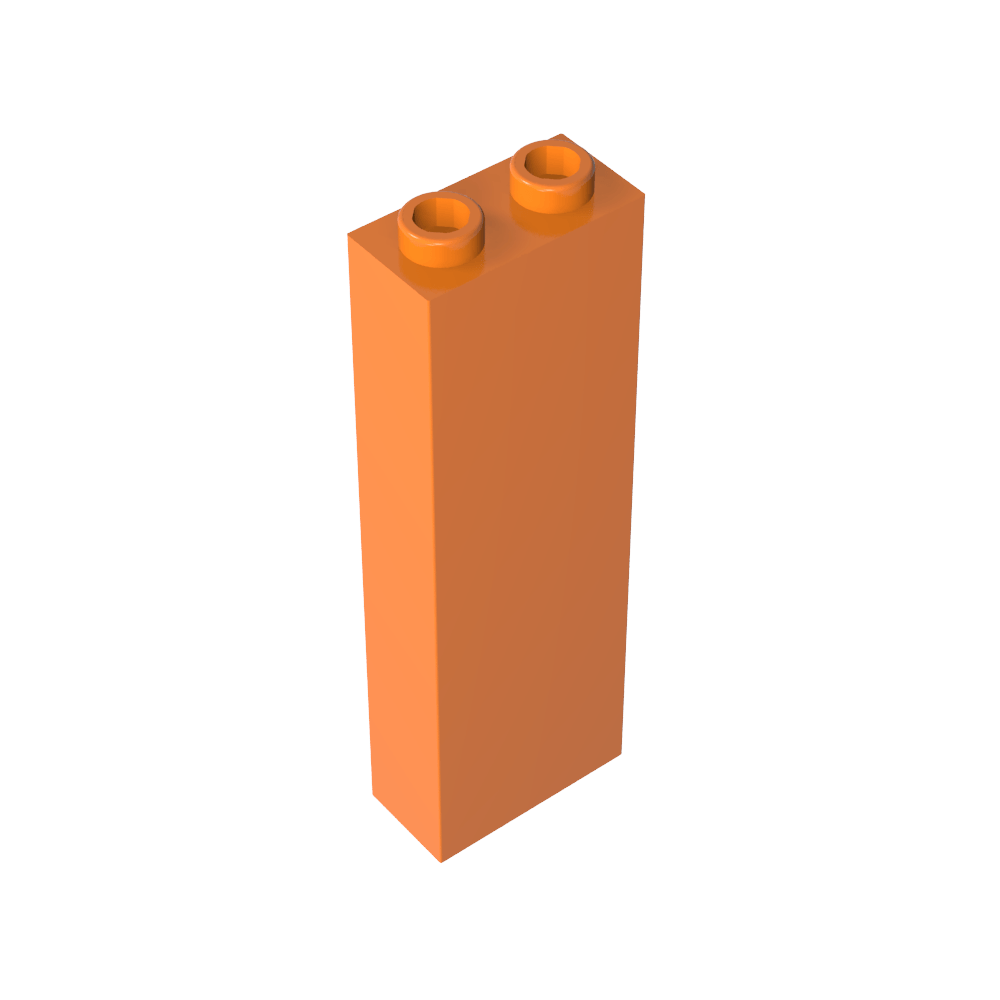 Brick 1 x 2 x 5 without Side Supports-MyGobricks
