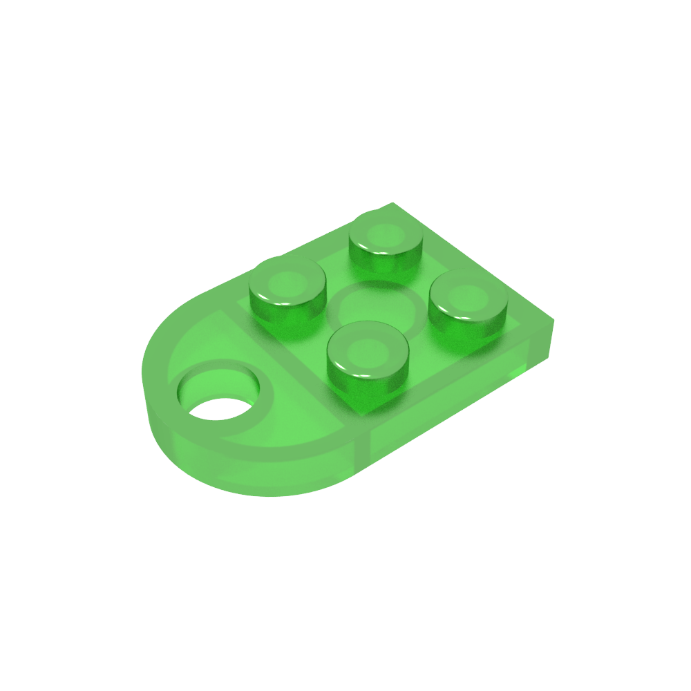 Plate Special 3 x 2 with Hole-MyGobricks