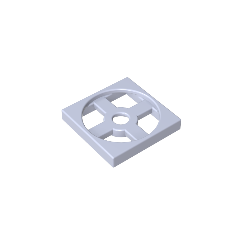2x2 swivel plate base
