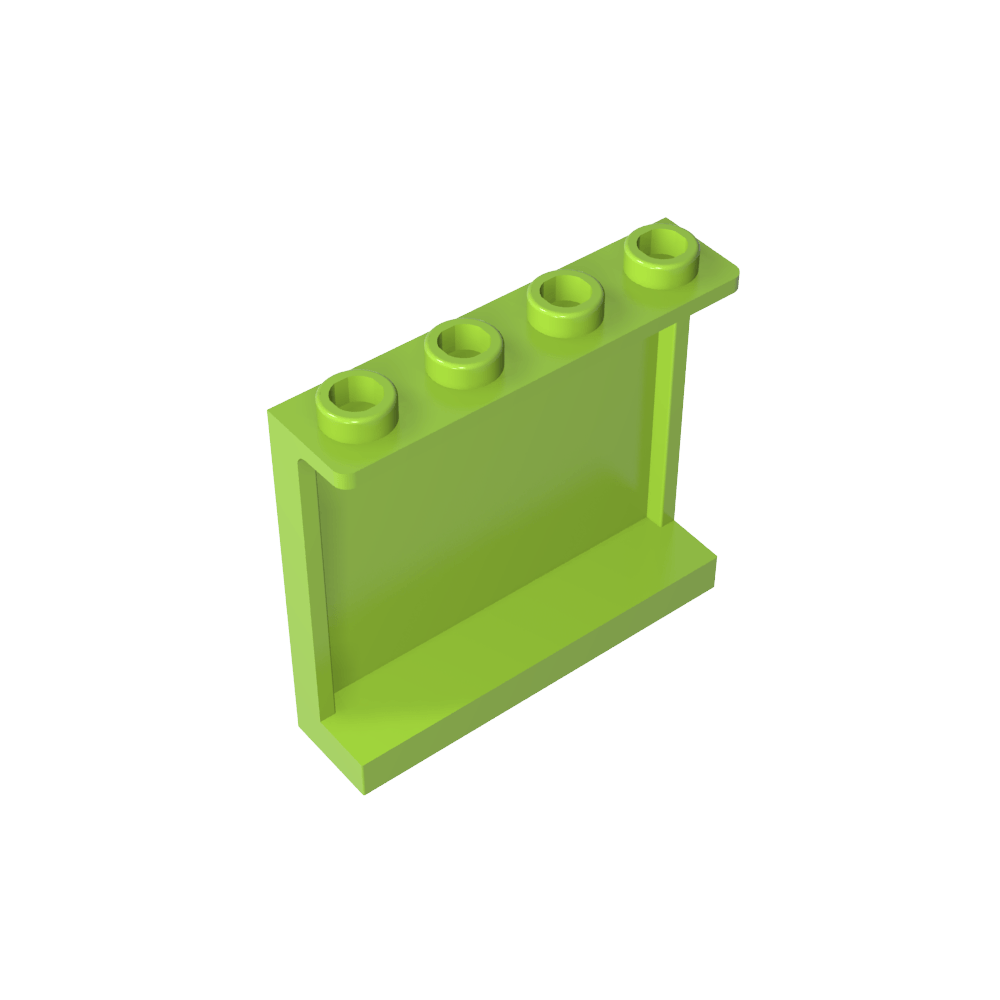 Panel 1 x 4 x 3 [Side Supports / Hollow Studs]-MyGobricks