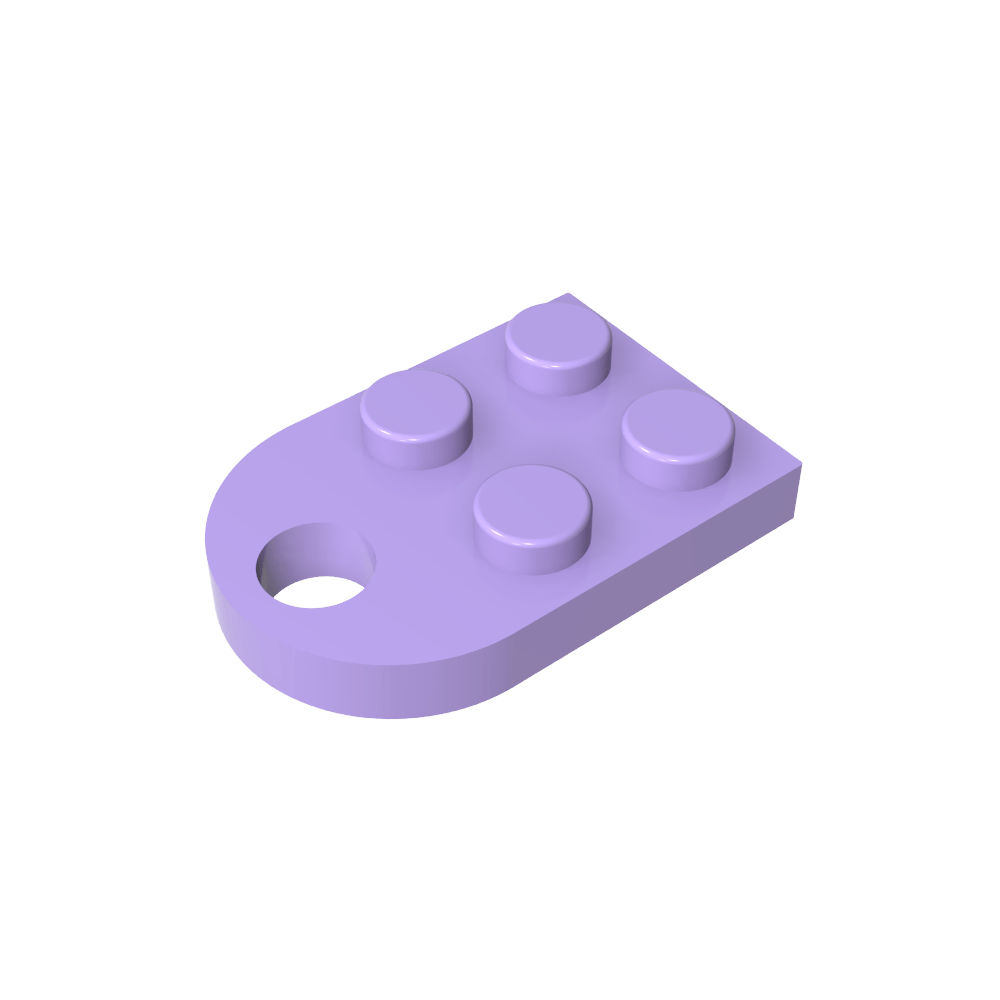 Plate Special 3 x 2 with Hole-MyGobricks