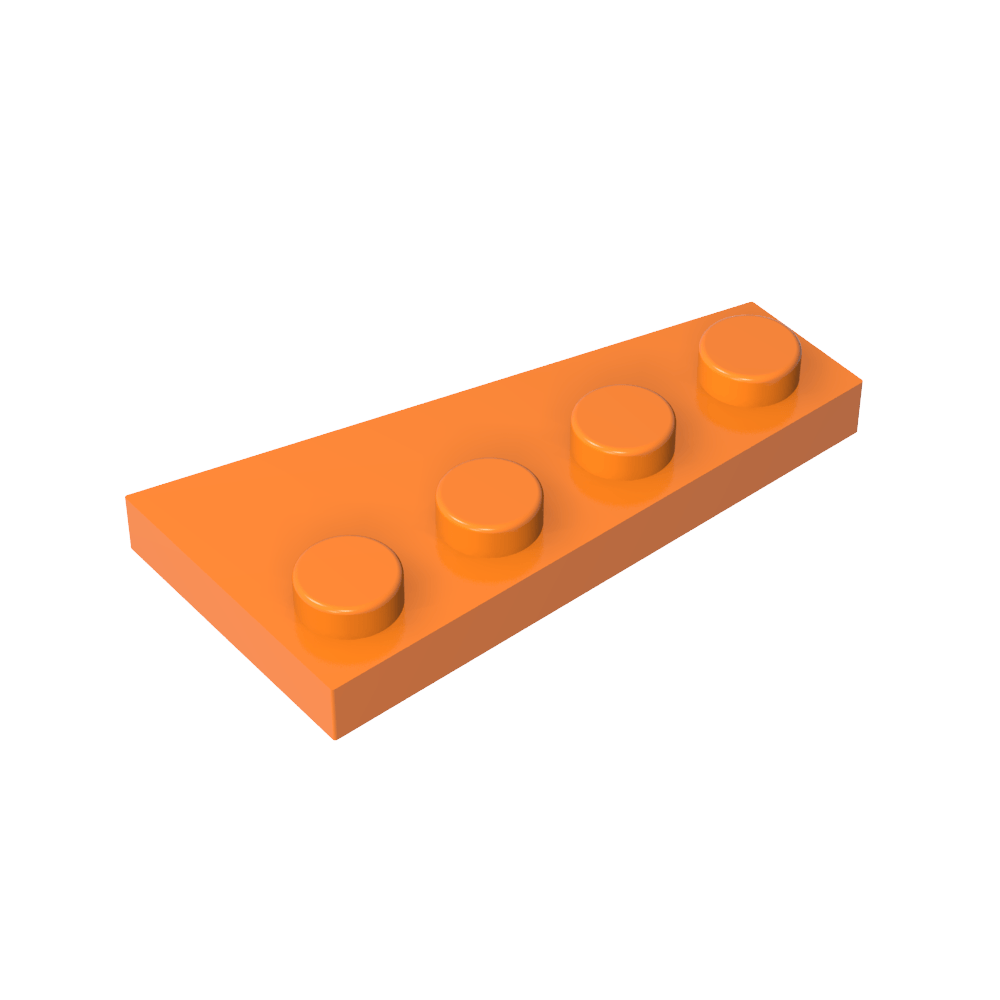 Wedge Plate 4 x 2 Left-MyGobricks