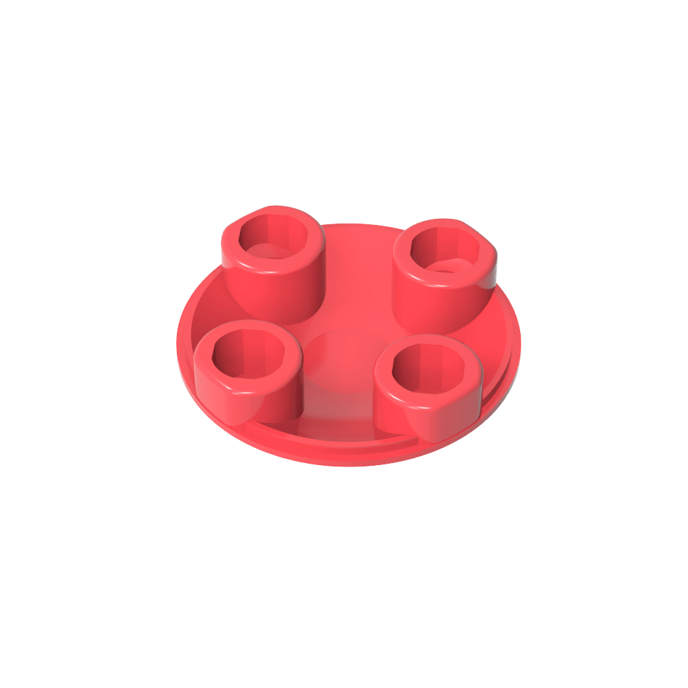 Plate Round 2 x 2 with Rounded Bottom [Boat Stud]