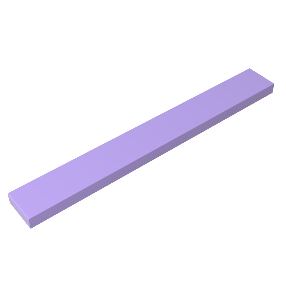 Tile 1 x 8 with Groove