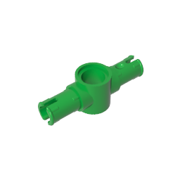 Technic Pin Connector Hub with 2 Pins with Friction Ridges Lengthwise [Big Squared Pin Holes]