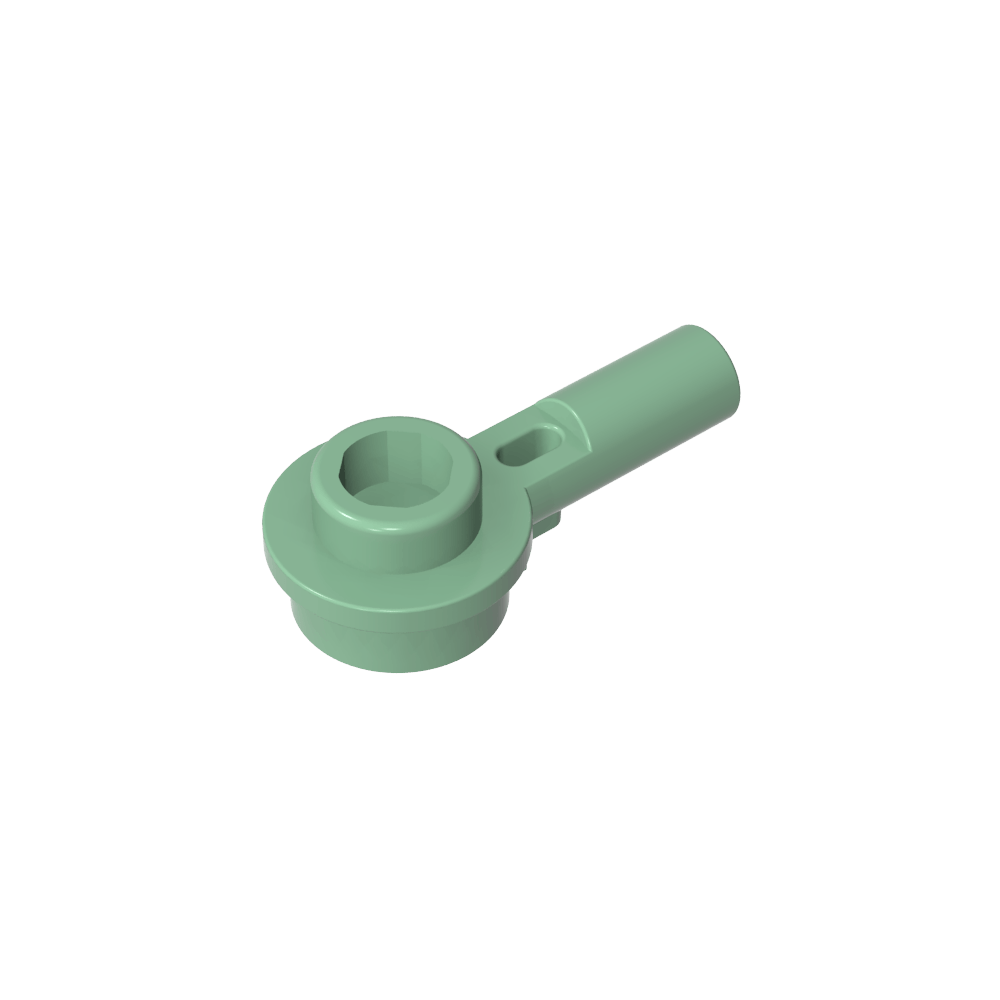 Plate Round 1 x 1 with Hollow Stud and Horizontal Bar 1L-MyGobricks