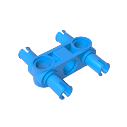 Technic Pin Connector Hub Perpendicular 3L with 4 Pins