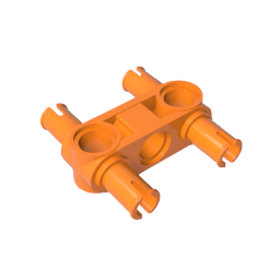 Technic Pin Connector Hub Perpendicular 3L with 4 Pins