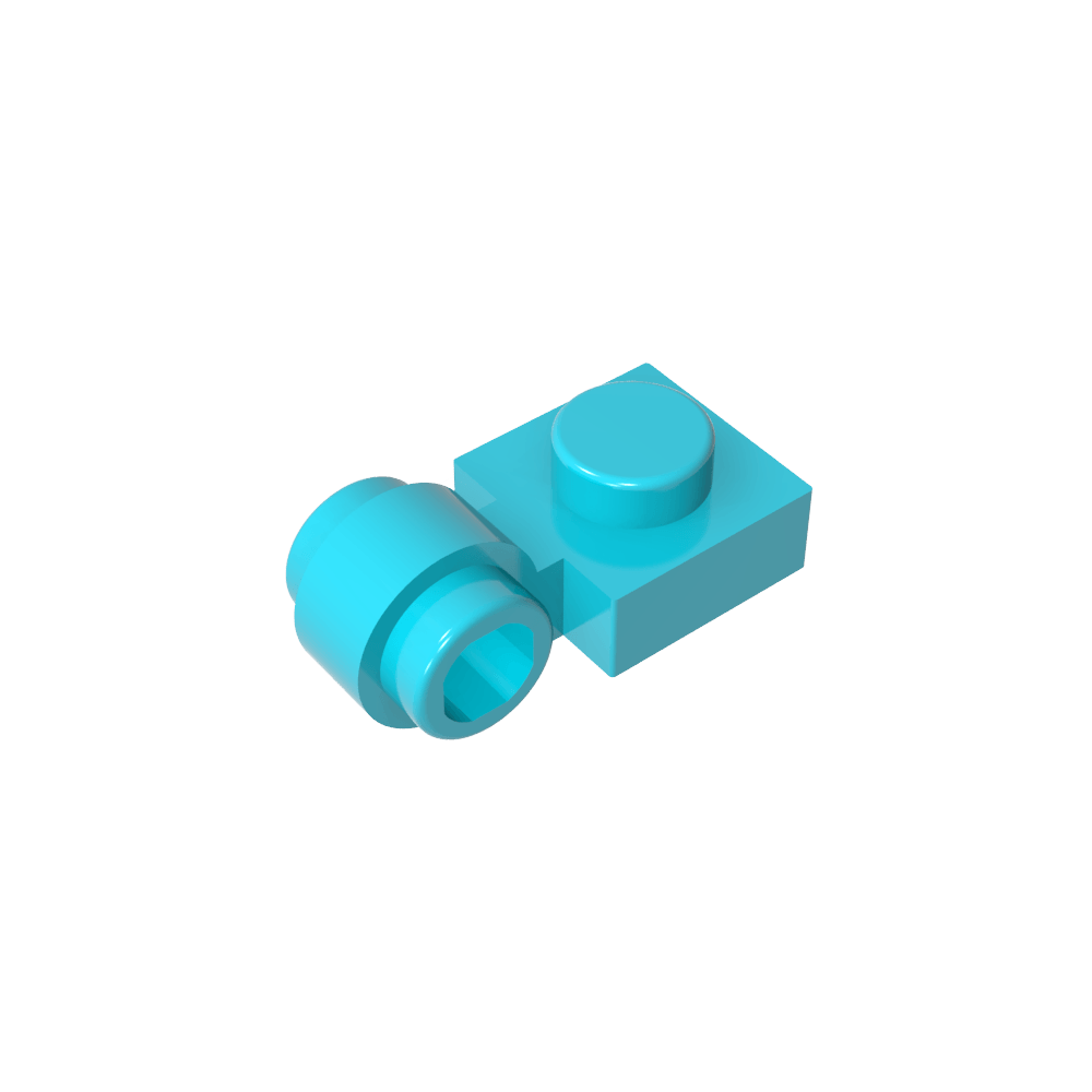 Plate Special 1 x 1 with Clip Light [Thick Ring]-MyGobricks