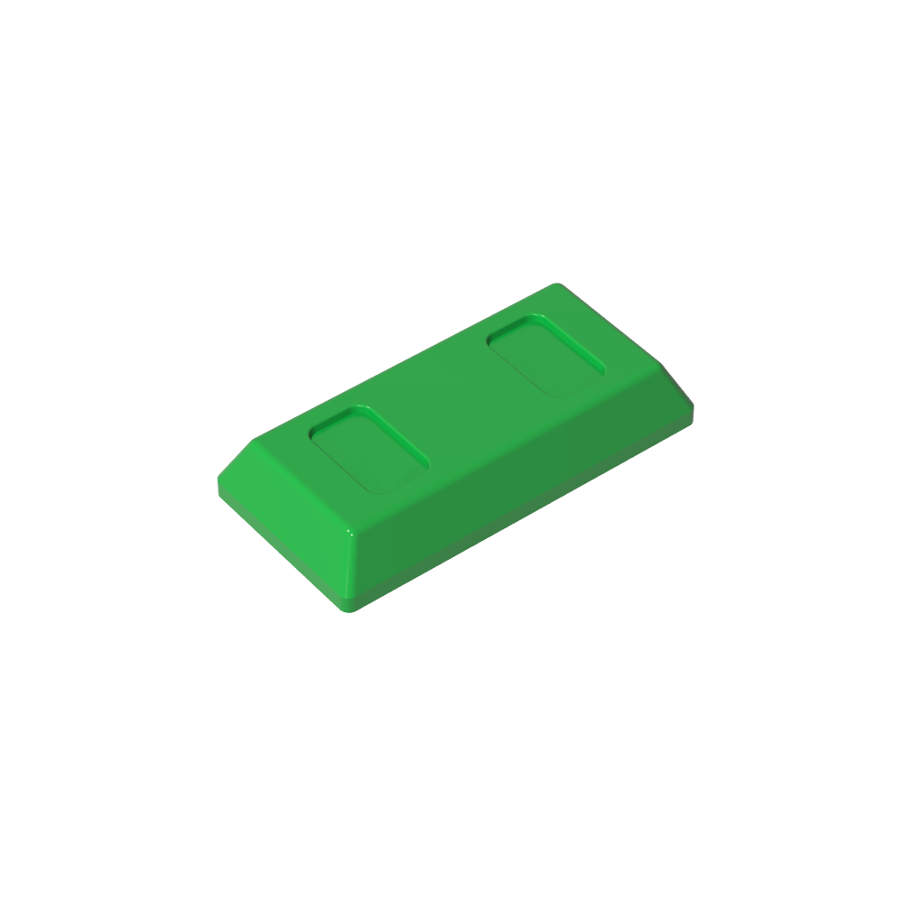 Tile Special 1 x 2 with Sloped Walls AKA Money / Gold Bar [Ingot]