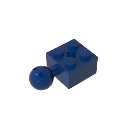 Technic Brick Modified 2 x 2 with Ball and Axle Hole, with 6 Holes in Ball