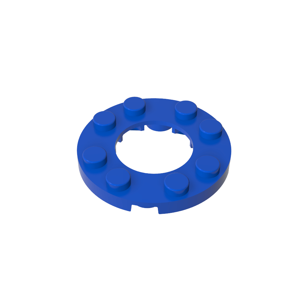 Plate Round 4 x 4 with 2 x 2 Hole-MyGobricks