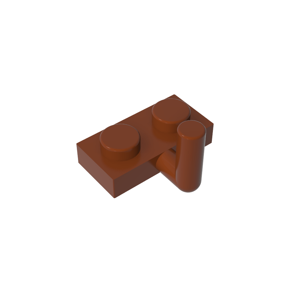 Plate Special 1 x 2 with Arm Up [Horizontal Arm 6mm]-MyGobricks