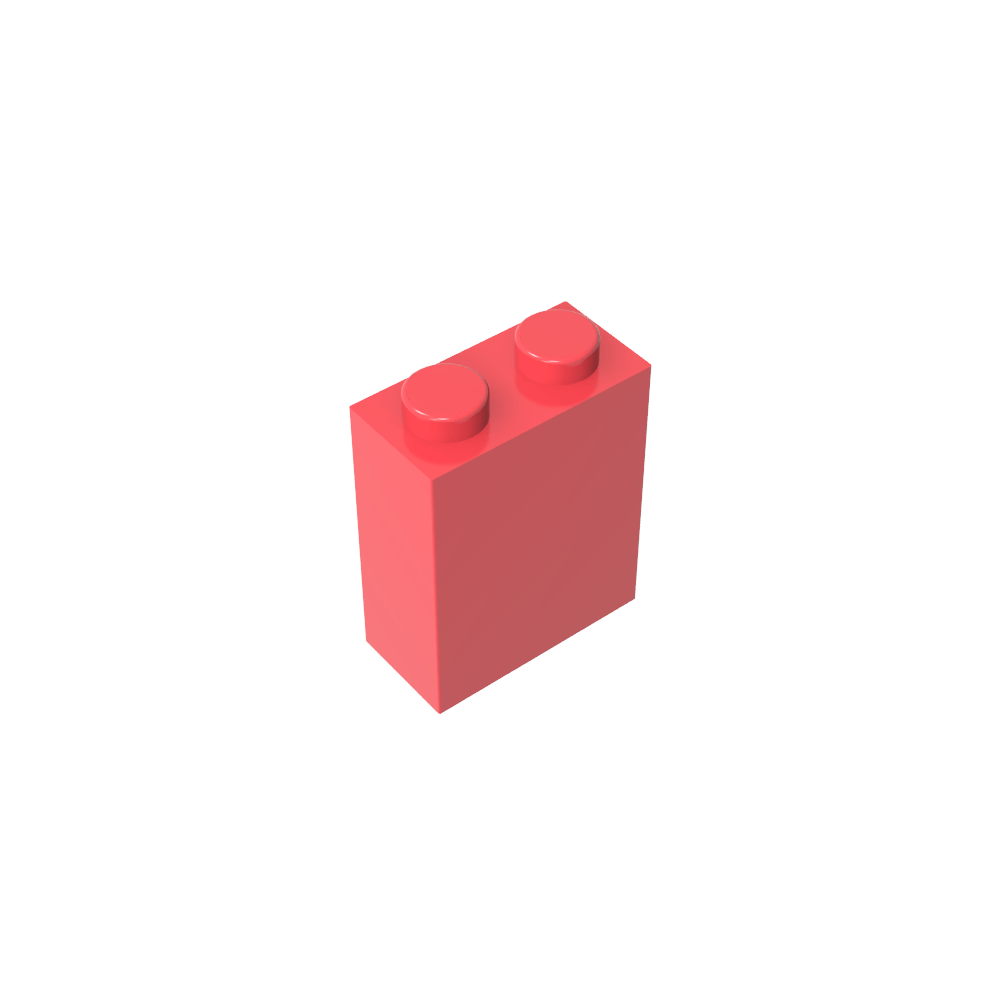 Brick 1 x 2 x 2 with Center Pin-MyGobricks