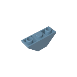 Slope Inverted 45° 3 x 1 Double with 2 Blocked Open Studs-MyGobricks