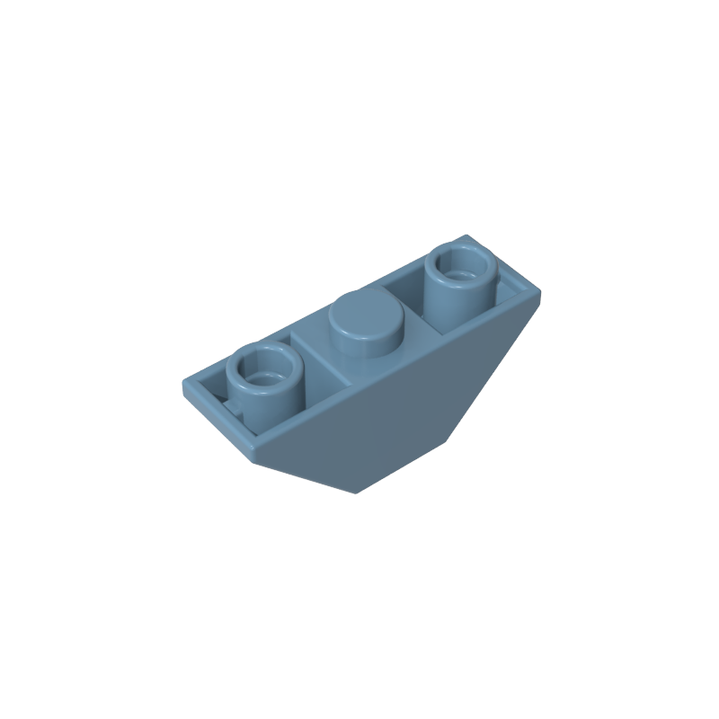 45°1x3 Reverse Bricks With Sloped Sides On Both Sides
