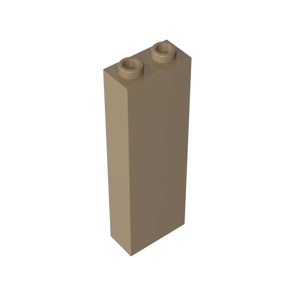 Brick 1 x 2 x 5 without Side Supports-MyGobricks
