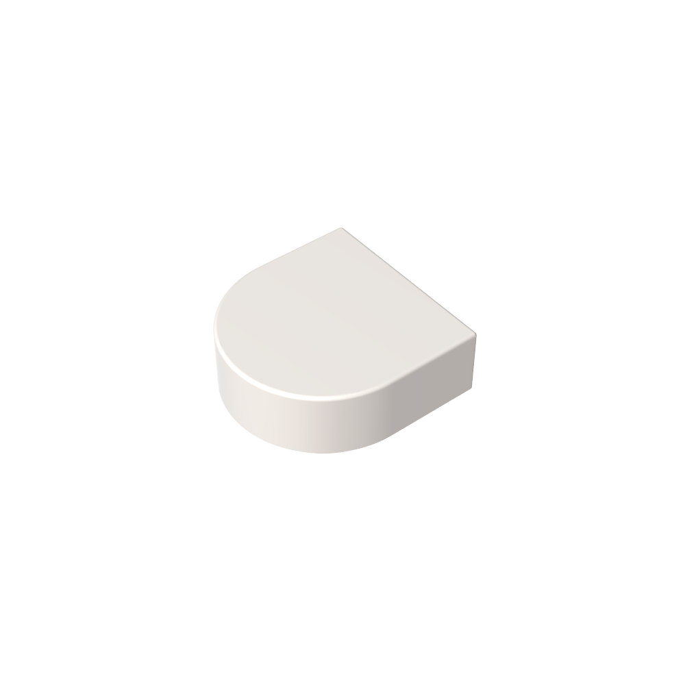 Tile 1 x 1 Half Circle