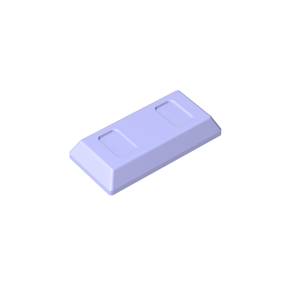 Tile Special 1 x 2 with Sloped Walls AKA Money / Gold Bar [Ingot]
