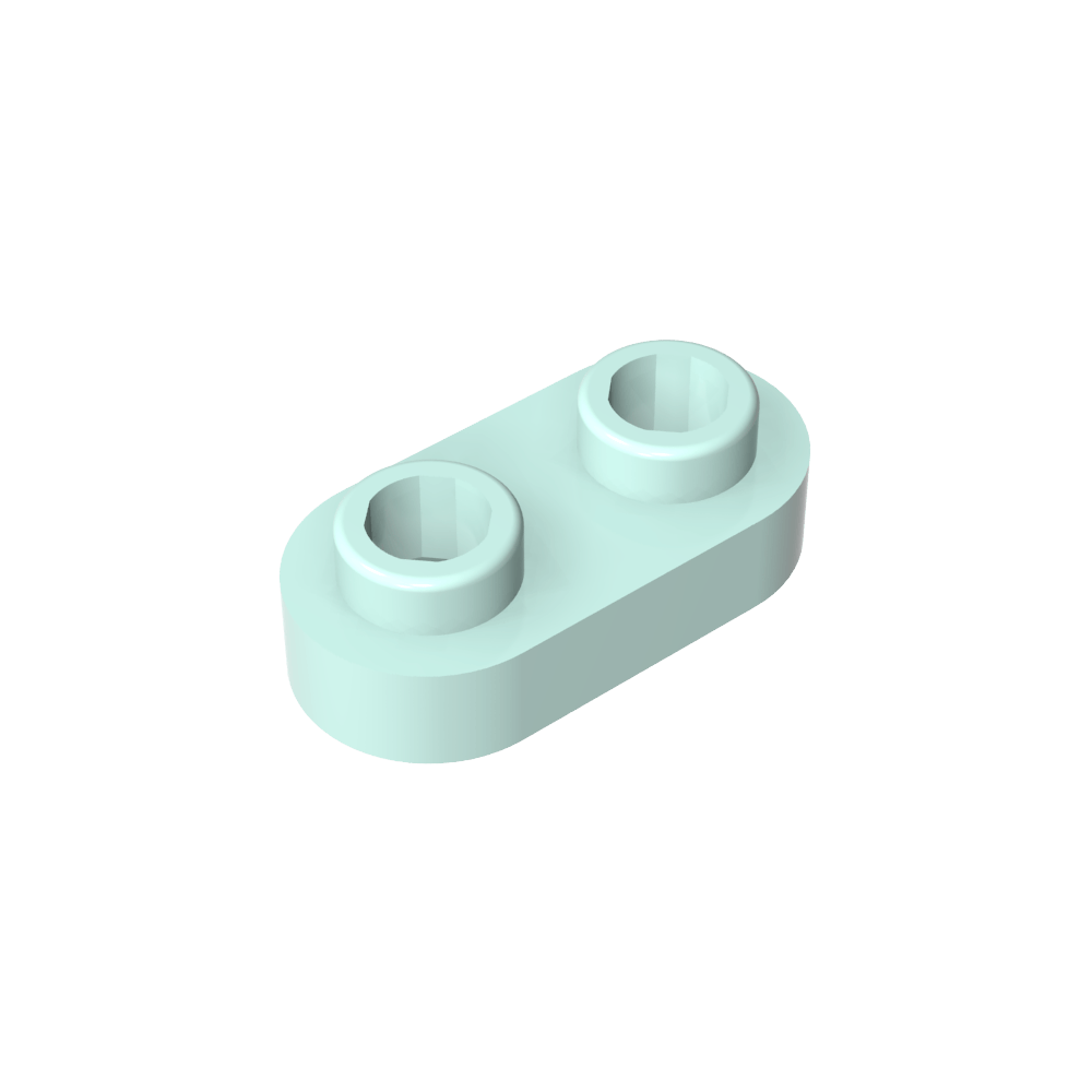 Plate Special 1 x 2 Rounded with 2 Open Studs-MyGobricks