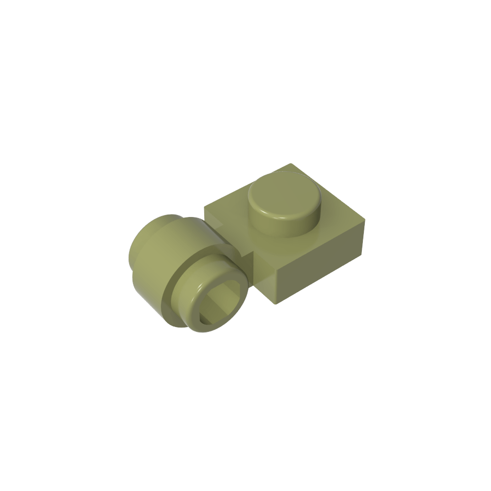 Plate Special 1 x 1 with Clip Light [Thick Ring]-MyGobricks