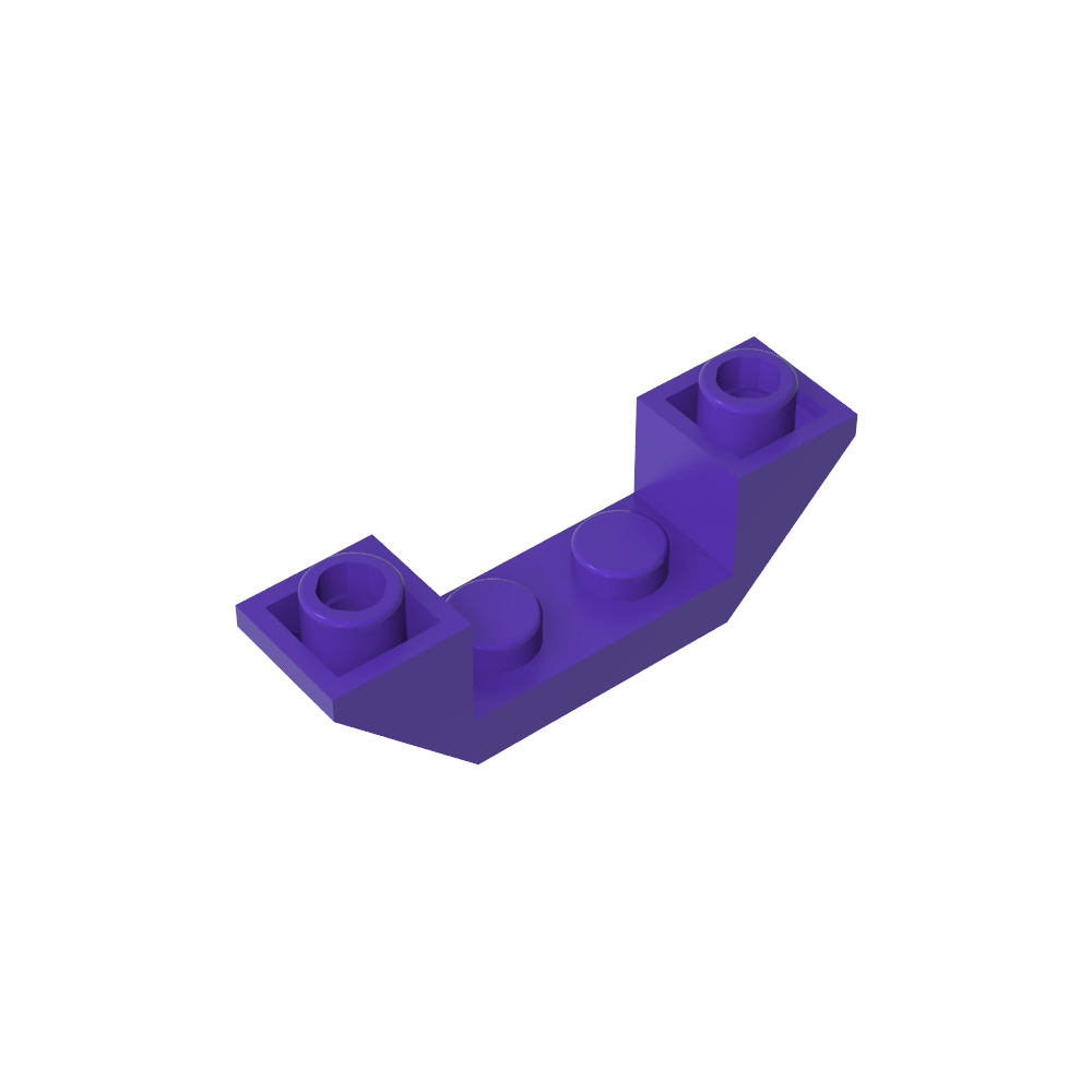 Slope Inverted 45° 4 x 1 Double with 1 x 2 Cutout-MyGobricks