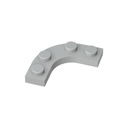 Plate Round Corner 3 x 3 with 2 x 2 Round Cutout
