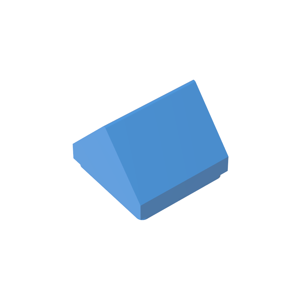 Slope Double 45° 1 x 1-MyGobricks