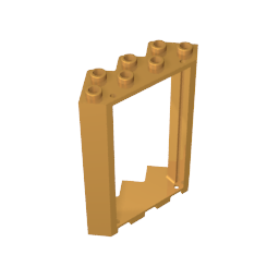 Door Frame 4 x 4 x 6 Corner-MyGobricks