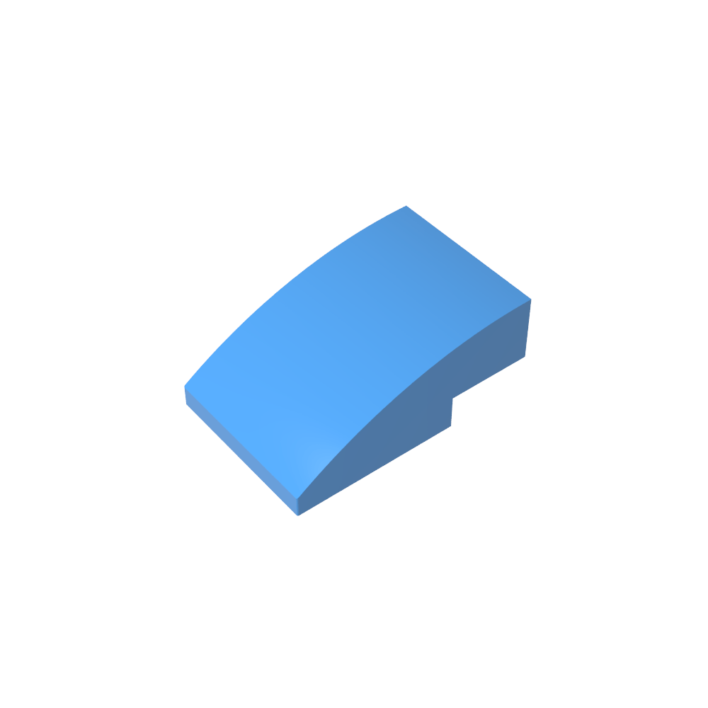 Slope Curved 3 x 2 No Studs-MyGobricks