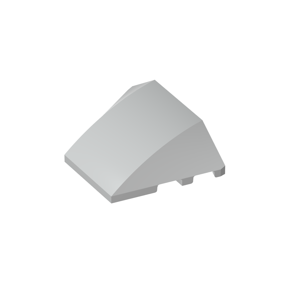 Wedge Curved 4 x 3 No Studs [Plain]-MyGobricks