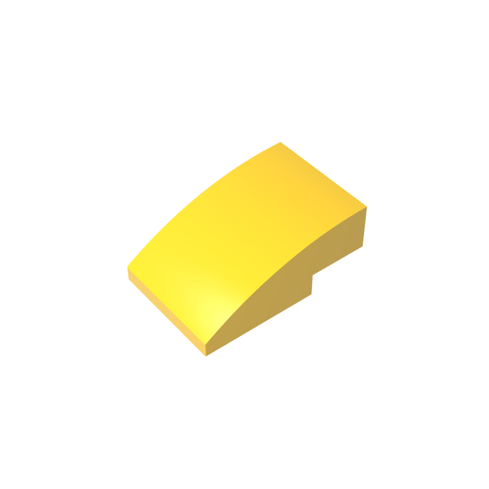 Slope Curved 3 x 2 No Studs-MyGobricks