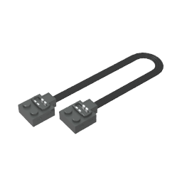 Wire with Brick 2 x 2 x 2/3 and Train Track Contacts