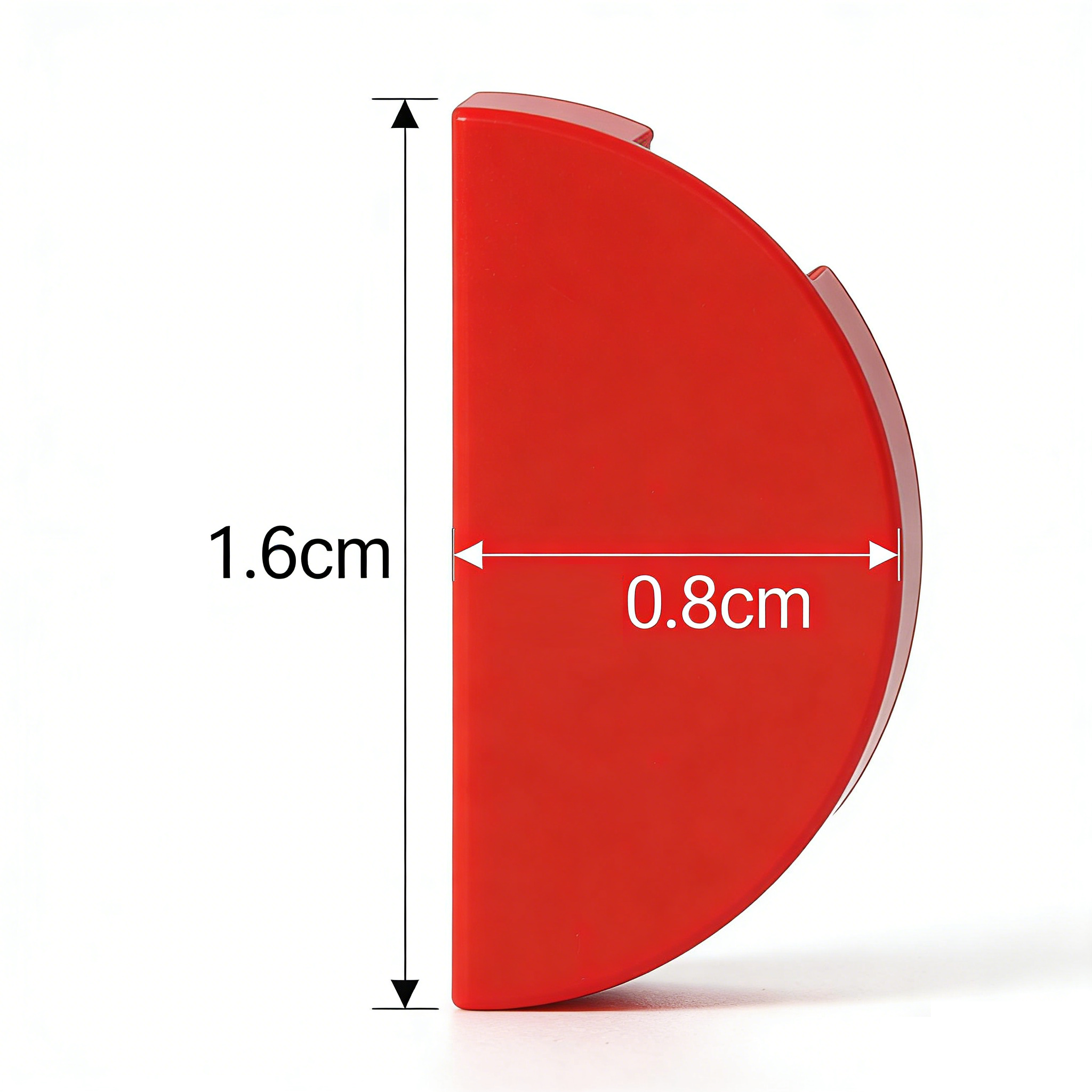Carreau rond 1 x 2 demi-cercle n° 1748 [Pièce de qualité supérieure] - GOBRICKS Carreau clair imprimé personnalisé simple face