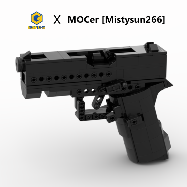 Glock 43X Soft-Launch Brick Model, Building Blocks Toys Gun​ Sets - GOBRICKS x MOCERS Collaboration Brick Zone