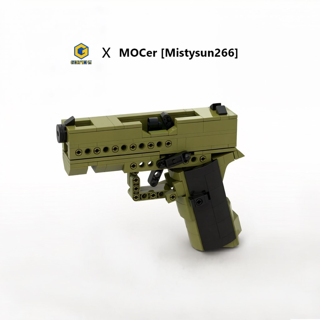 Glock 43X Soft-Launch Brick Model, Building Blocks Toys Gun​ Sets - GOBRICKS x MOCERS Collaboration Brick Zone