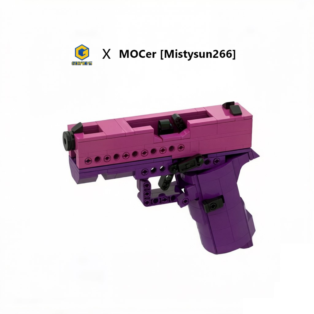 Glock 43X Soft-Launch Brick Model, Building Blocks Toys Gun​ Sets - GOBRICKS x MOCERS Collaboration Brick Zone