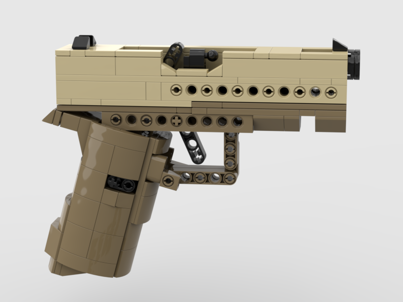 Glock 43X Soft-Launch Brick Model, Building Blocks Toys Gun​ Sets - GOBRICKS x MOCERS Collaboration Brick Zone