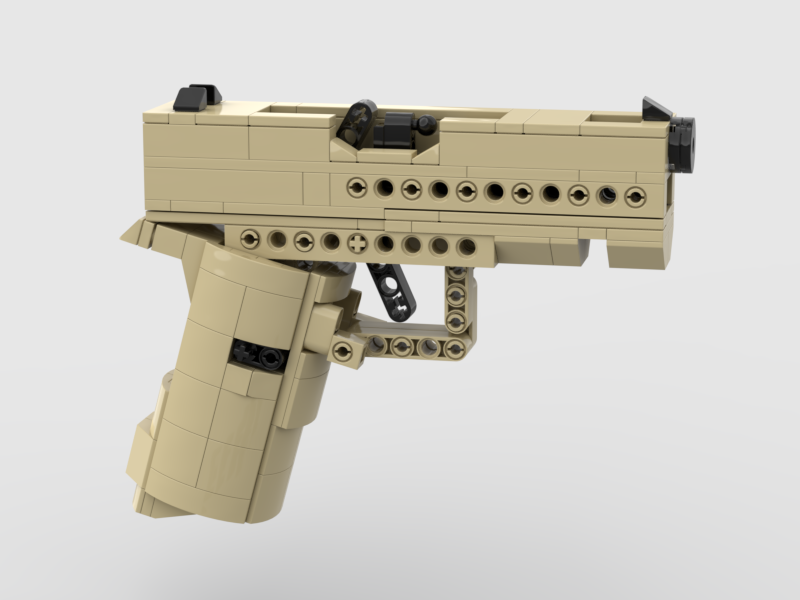 Glock 43X Soft-Launch Brick Model, Building Blocks Toys Gun​ Sets - GOBRICKS x MOCERS Collaboration Brick Zone