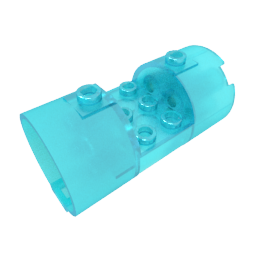 Cylinder 3 x 6 x 2 2/3 Horizontal Open Studs