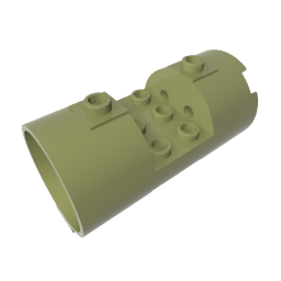 Cylinder 3 x 6 x 2 2/3 Horizontal Open Studs