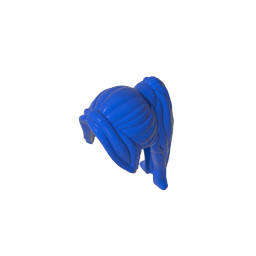 Minifig Hair Ponytail Long with Side Bangs
