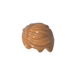 Gobricks Figure Hair Swept Back, Tousled-MyGobricks