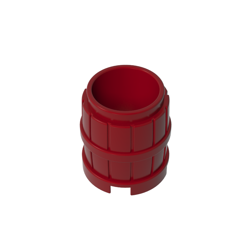 2x2 round wooden barrels
