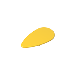 Minifig Shield Ovoid [Plain]
